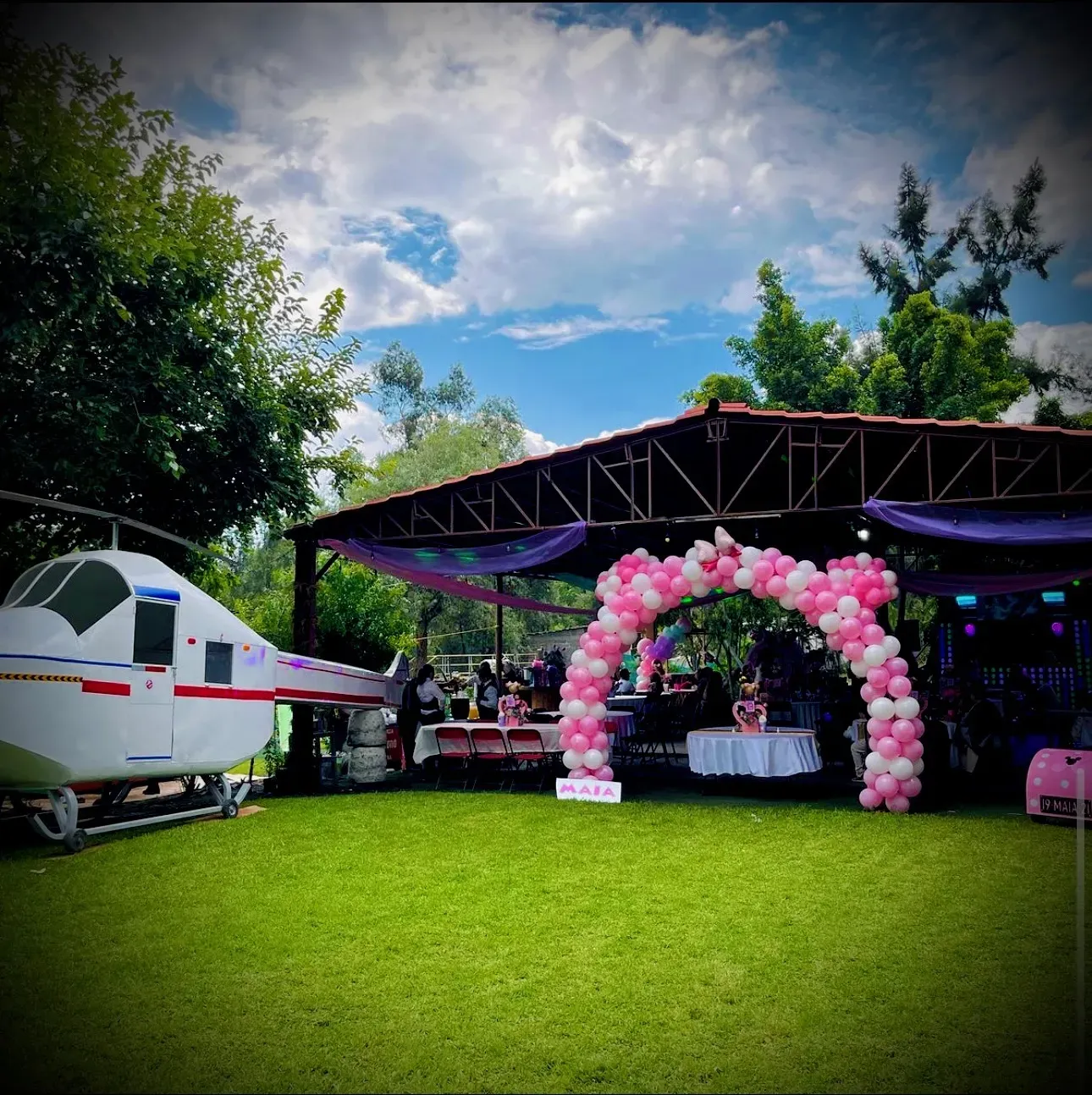 Evento social en el jardín de Xochimilco Vive
